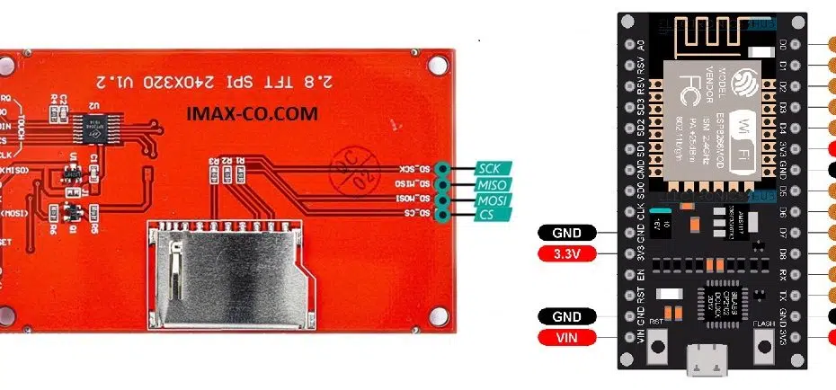 راه اندازی نمایشگر TFT 2.8inch با ESP8266